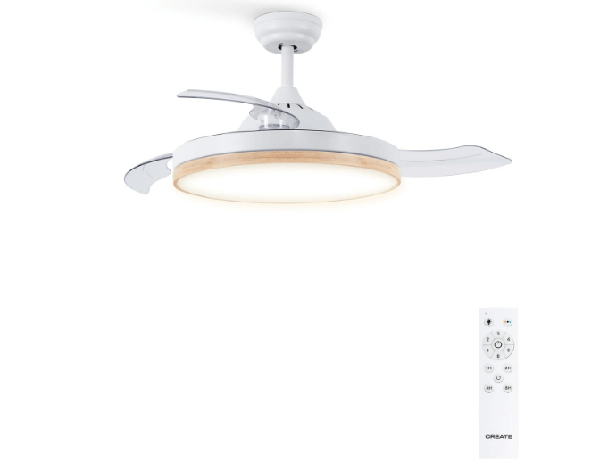 ventilador con aspas reversibles de la marca Create wind clear